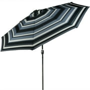 Sunnydaze 91" Catalina Beach Octagon Market Umbrella with Solar Lights