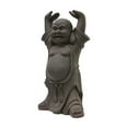 thumbnail image 2 of Hi-Line Gift Ltd Clay Fiber Buddha with Hands Up Statue, 2 of 2