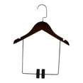 thumbnail image 2 of Percha de madera para trajes, organizador de armario, percha para pantalones, chaquetas y ropa para pantalones. 32cmx19cm, 2 of 9