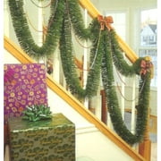 50' Indoor/Outdoor Green Mountain Pine Artificial Christmas Garland - Unlit