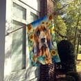 thumbnail image 5 of Bloodhound in Sunflowers House Flag 28 in x 40 in, 5 of 7