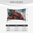 thumbnail image 4 of Daiia Beautiful Red Train Hot Air Balloon Bedding Waterproof Pillow Protector Zippered Queen – Bed Bug Proof Pillow Encasement-16"x24", 4 of 6