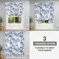 thumbnail image 3 of Tie Up Curtains for Windows Watercolor Trees Valance Adjustable Balloon Curtain Blue Leaves Forest Tie Up Shades for Kitchen Living Room Bedroom Privacy Curtain Drape 34x45 Inch, 3 of 9