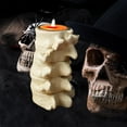 thumbnail image 5 of Lilixerw Halloween White Spine Candle Holder Ornament for Table Centerpieces Fireplace,Halloween Candle Holder Decor and Dinner Party Holder, 5 of 6