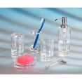 thumbnail image 3 of iDesign Eva Soap and Lotion Dispenser Pump, for Kitchen or Bathroom Countertop - Clear/Chrome, 3 of 3