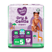 Parent's Choice Dry & Gentle Diapers Size 5, 27 Count (Select for More Options)