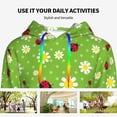 thumbnail image 6 of KLL Daisies And Ladybugs for Womens Pullover Hoodie with Pocket Hooded Long Sleeve Shirts Sweatshirt for Women-X-Large, 6 of 7