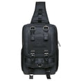 thumbnail image 1 of KAUKKO Canvas Messenger Bag Cross Body Shoulder Sling Backpack Travel Senderismo Chest Bag KAUKKO FD252-2-Black, 1 of 5