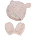 thumbnail image 1 of Conjunto de gorro y guantes para bebé, gorro de punto suave para recién nacidos, niñas y niños, 1 of 5