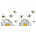 thumbnail image 2 of 2X Adorable Pegatina de Vidrio Estilo Abejas, Calcomanías para Ventanas de Abejas, Calcomanías para Vidrieras de Girasol, Calcomanías para Ventanas de Girasoles, 2 of 5