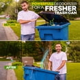 thumbnail image 2 of Dumpster Defender - 1.5lbs Outdoor Trash Can Deodorizer & Liquid Waste Absorber (Made in USA) Biodegradable Trash Can Odor Eliminator - Powerful Garbage Deodorizer for Always-Fresh Bins - 7 Cups, 2 of 4