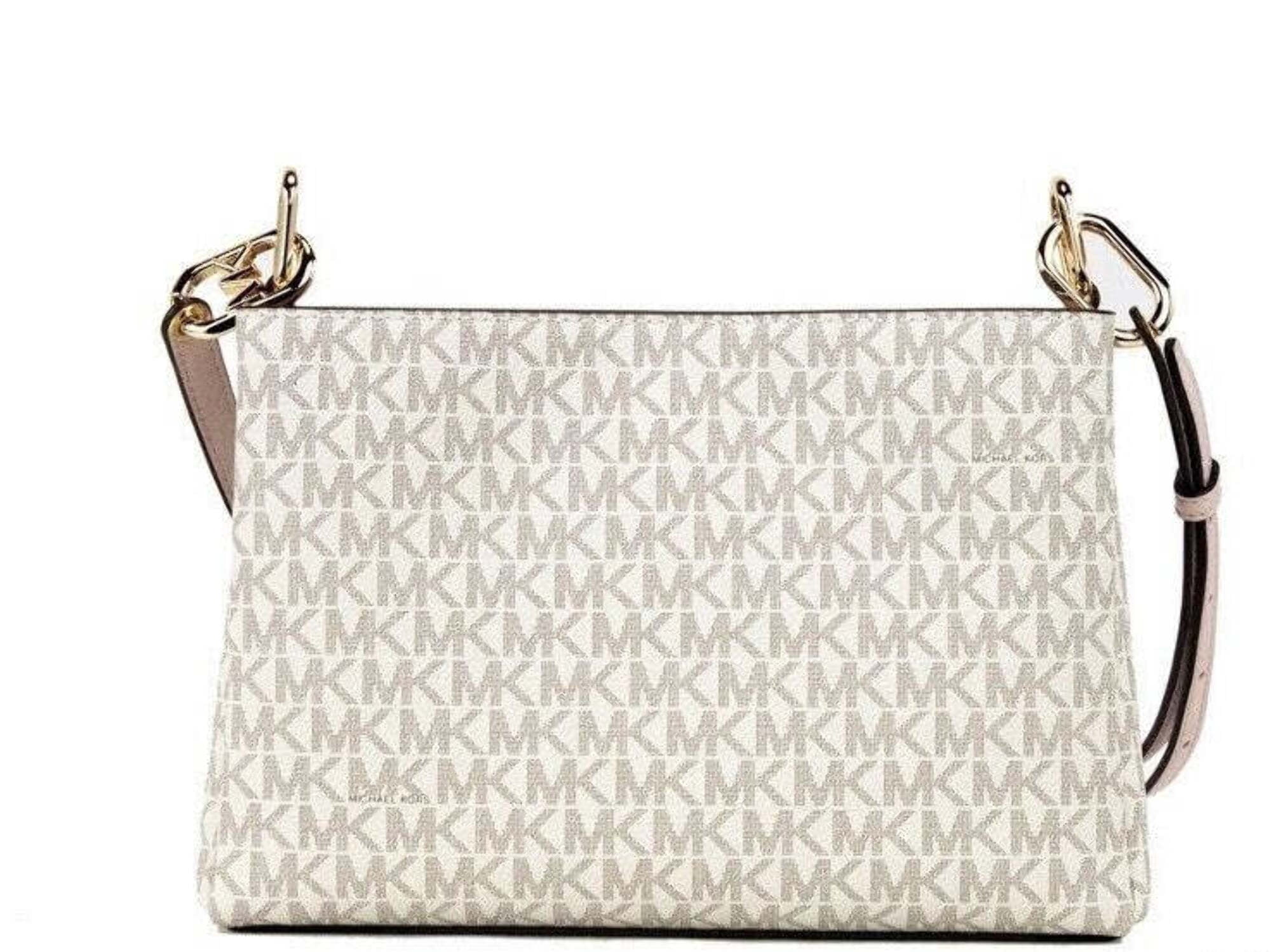 Michael Kors Womens Trisha Medium Pebbled Leather Crossbody Bag