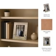 thumbnail image 5 of Elegant Rectangle Picture Frame with Flower Field Bottom Border - Decorative Resin Photo Frame for Tabletop Display - Stylish Frame for Office Desk or Home Decor Accents - 9.5", Ivory & Green, 5 of 10