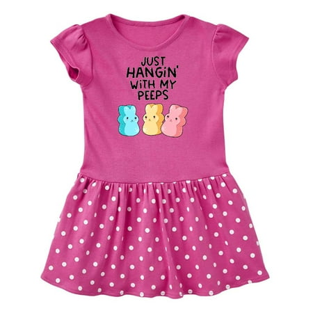 

Inktastic Easter Just Hangin with My Peeps! Gift Baby Girl Dress