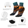 thumbnail image 5 of Pofeuu Sunset Coast Sunflower Print 30cm Socks, Adult Running Hiking Socks for Youth and Adult, 5 of 7