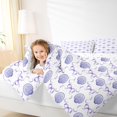 thumbnail image 4 of Manfei Kawaii Ocean Shell 7-Piece Twin Bedding,Modern Chic Bowtie Bedding Comforter Set,Reversible, 4 of 7