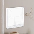 thumbnail image 2 of Generic Brochure Holder Wall Mount Pamphlet Holder Acrylic Rack Booklet Display Stand Clear Literature Holder for Paper, Exhibition, 22.5cmx4.2cmx25.1cm, 2 of 7