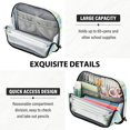 thumbnail image 5 of Stand Pencil Pouch High Capacity Pencil Case Organizer Pouch Durable Pencil Box for Office, Vintageplaid Printed, 5 of 8