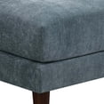 thumbnail image 4 of Rio 33 Inch Modular Armless Sofa Chair Lumbar Cushion Slate Blue Fabric - Saltoro Sherpi, 4 of 5