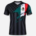 thumbnail image 5 of 2026 Mexico Soccer Jersey for Men, V Neck Short Sleeve Breathable Football Fan T Shirt, 5 of 6