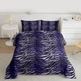 thumbnail image 2 of Homewish Teens Animal Zebra Print 3 Pieces Queen Comforter Set,Abstract Gradient Ultra Soft Bedding Sets,Vintage Geometric Stripes Bedding Comforter Set Breathable,Super Cozy Room Decor, 2 of 8
