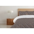 thumbnail image 4 of Ambesonne Retro Down Alternative Quilt Comforter, Abstract Leaf Silhouettes Art, Twin, Umber Dimgray and Cinnamon, 4 of 5