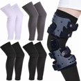 thumbnail image 1 of wonima44 Leg Sleeves,4 Pairs Knee Sleeve,Knee Brace Undersleeve Knee Compression Sleeve for Men and Women,Non Slip Compression Leg Sleeve for Running Basketball Sports Protector,3 Color (Large), 1 of 1