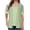 Green,L, variant on Womens Short Sleeve Loose Twist Knot Front T Shirts Cotton Casual Blouse,Womens Tops Summer Short Sleeve Shirts Striped T-Shirts