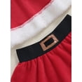 thumbnail image 6 of Suealasg Toddler Girls Christmas Clothes 6M 1T 2T 3T Red Fur Trim Cape + Skirt + Santa Hat Set 3Pcs Christmas Holiday-themed Clothing Gifts for Baby Girls, 6 of 8
