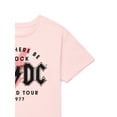 thumbnail image 7 of Wonder Nation Girls AC/DC World Tour Graphic Tee with Short Sleeves, Sizes 4-18, 7 of 7