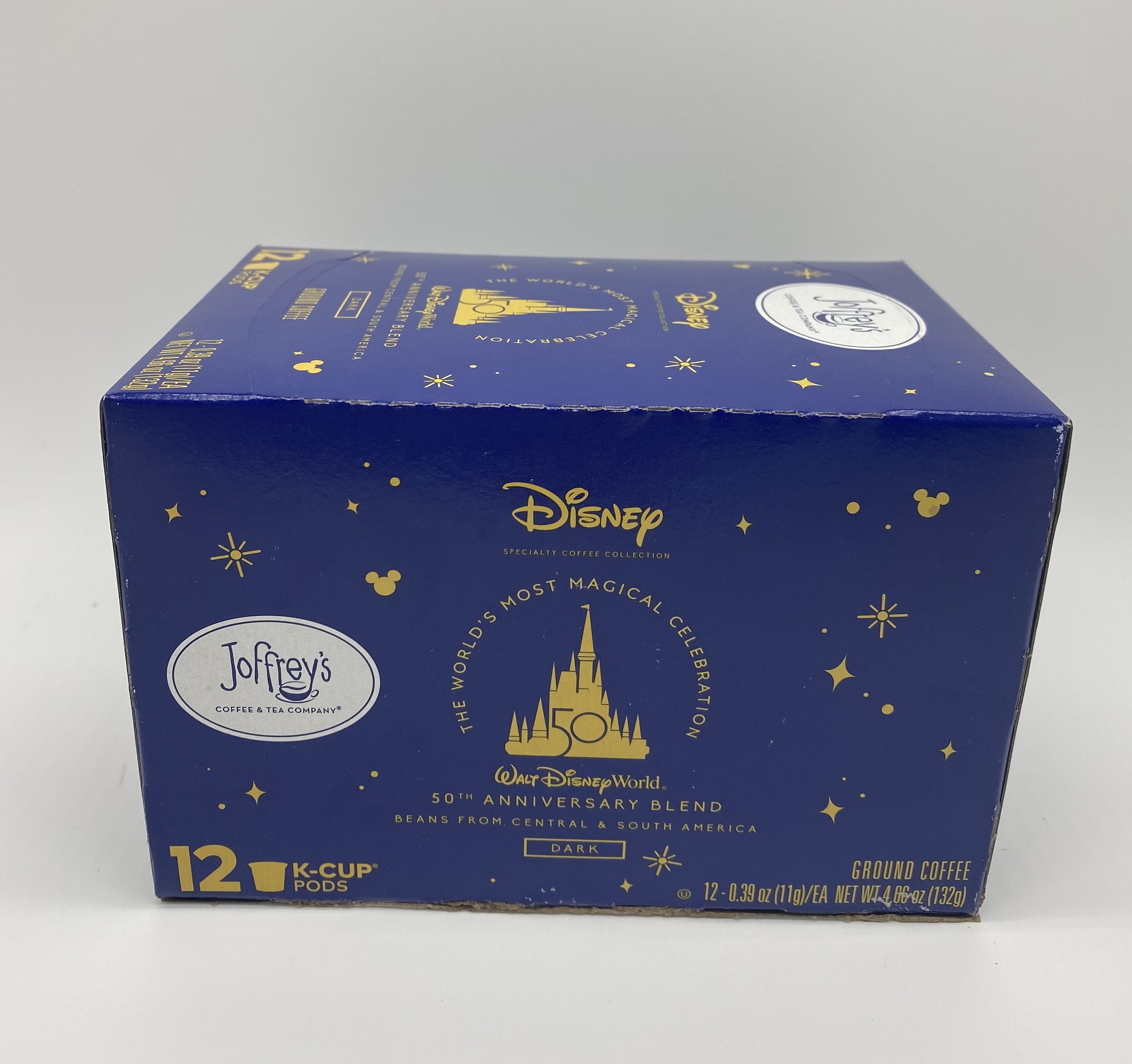 Disney Walt Disney World 50th Dark Joffrey’s Ground Coffee 12 KCup
