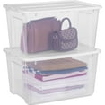 thumbnail image 1 of L Clear Plastic Storage Bins with Lids Stackable and Nestable Storage Boxes with Lids Large Plastic Storage Containers for Garage Closet Kitchen s, 1 of 5