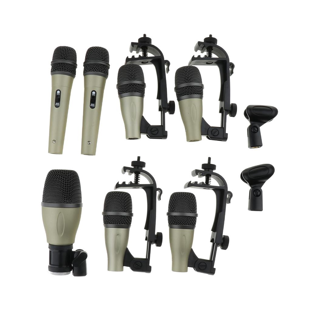 LeeQinersw Practical Balanced XLR Plug Microphone MIC with Mount Clip Storage Case for