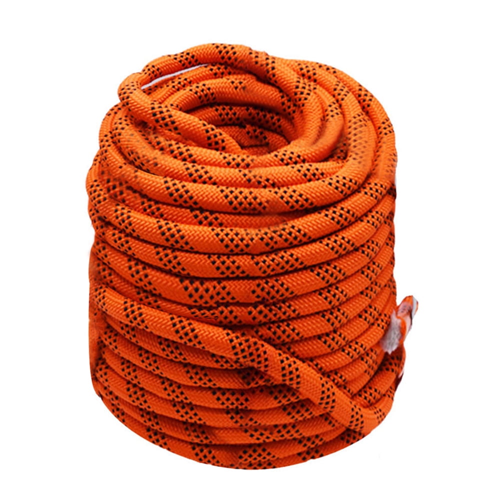 6mm x 110 ft.Hollow Braid Polyethylene Rope Neon Orange.Made in USA. 