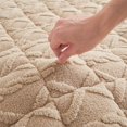 thumbnail image 4 of SHEIGUANNI Thick Flannel Mattress Pad - Queen Size 70.87x78.74Inch, Non-Slip Bottom, Machine Washable, Winter Warmth & Feather Cotton Layer, Foldable for Storage​​，Khaki, 4 of 7