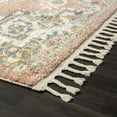 thumbnail image 3 of Luxe Weavers Pink 8x10 Southwestern Medallion Area Rug, Stain Resistant Fringe Carpet, 3 of 9