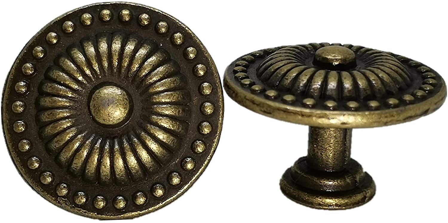TopHomer Tiradores De Armario Retro Estilo Vintage Para Puertas De Armarios De Cocina, Cajones (juego De 2, 6707-128-bronce Amarillo