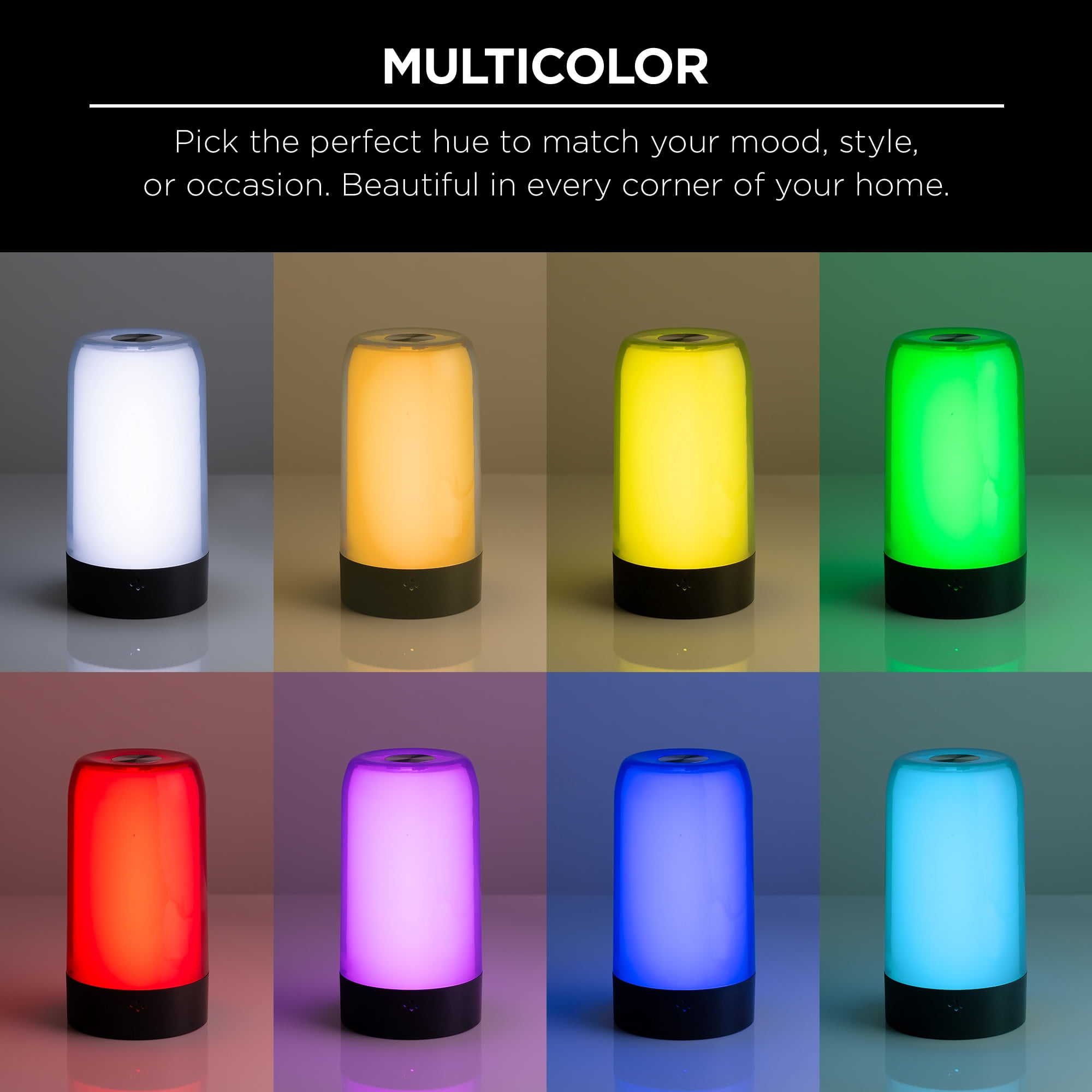 Merkury Innovations ColorFlow RGBIC LED Mood Light with Sound