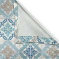 thumbnail image 6 of Ambesonne Quatrefoil Grommet Curtain, Tangled Modern Tile, 50" x 54", Blue Tan White, 6 of 6