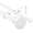Glossy White, variant on Urbanest Adjustable Double Curtain Rod Set Semplice Manhattan Finials – 1″ Front & 5/8″ Back Rod With Glossy White Rod, 84–120 Inches