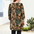 thumbnail image 4 of Sprinmer Womens Plus Size Blouses Casual 3/4 Sleeve Loose Fit Paisley Shirts for Leggings, 4 of 7
