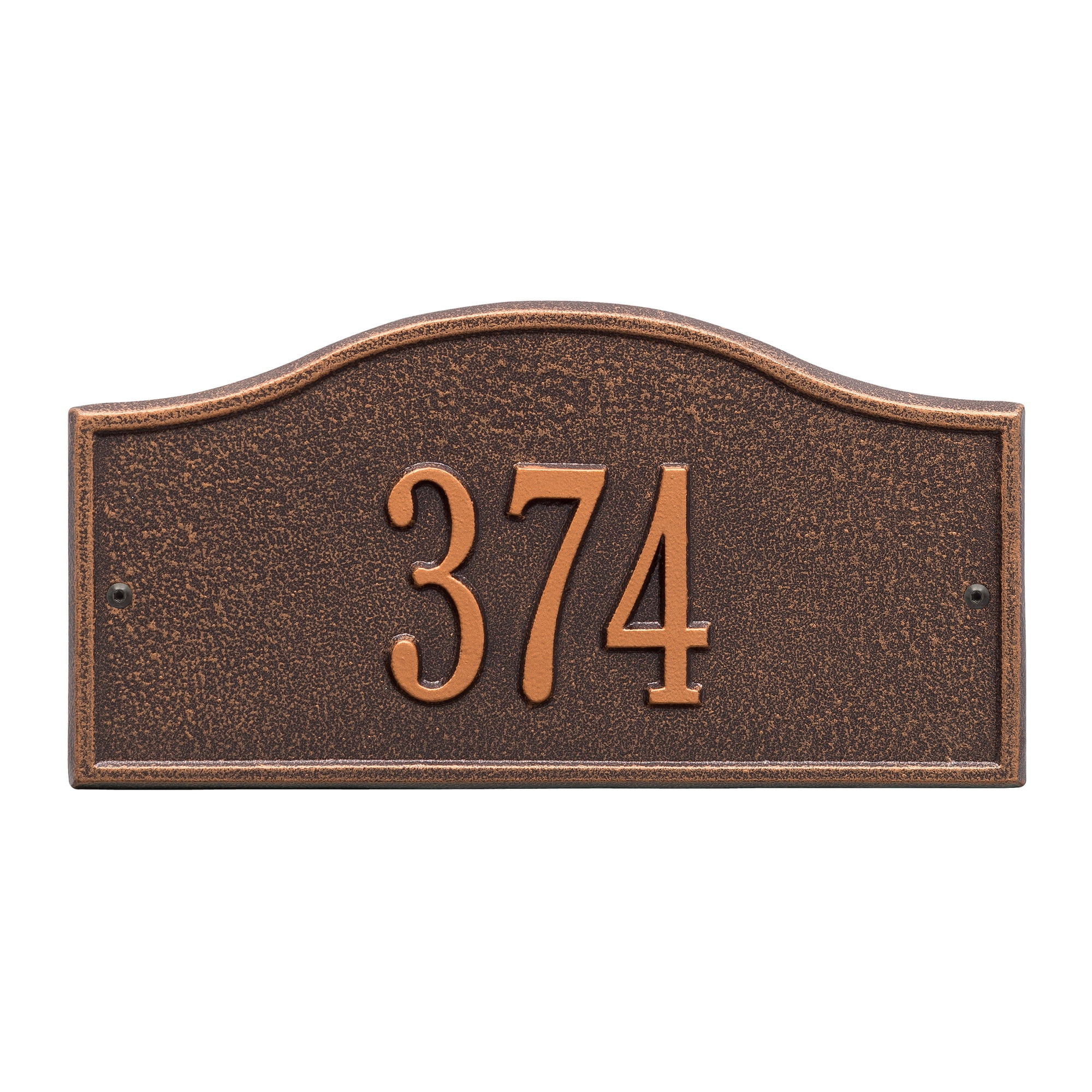 Personalized Whitehall Products Rolling Hills 1-Line Mini Wall Address Plaque in Antique... by Whitehall