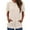 Beige, variant on Essentials Womens Tees Tops Basic Shirts Solid Striped Pocket Hooded Short Sleeve Basic Slim Undershirts