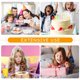 thumbnail image 2 of 12 sombreros de fiesta de cono con purpurina, sombreros triangulares de cumpleaños para niños y adultos, decoraciones de fiesta (plateado), 2 of 4