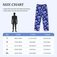 thumbnail image 4 of Picia crystal Skull flower star Mens Soft Woven Cotton Elastic Waistband Sleep Pajama Pant Lounge Sleep Pant With Pockets And Drawstring-Small, 4 of 9