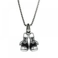 thumbnail image 2 of Stainless Steel Boxing Glove Necklace, Fighting Glove, Pendant & Chain, Fashion Personality Men Jewelry, Silver, 2 of 6
