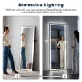 thumbnail image 6 of Resenkos 59x16 Inch Slim Frameless Vertical LED Wall Mirror, Modern Borderless Design for Contemporary Living Spaces, Black, 6 of 11