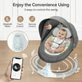 thumbnail image 4 of Baby Swing for Infants, Unisex Infant Swing Chair with Remote Control, Bluetooth Music & Touch Panel, Gray, 4 of 13