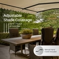 thumbnail image 4 of ALEKO 13' x 10' Manual Retractable Sand Patio Awning Sunshade, 4 of 7