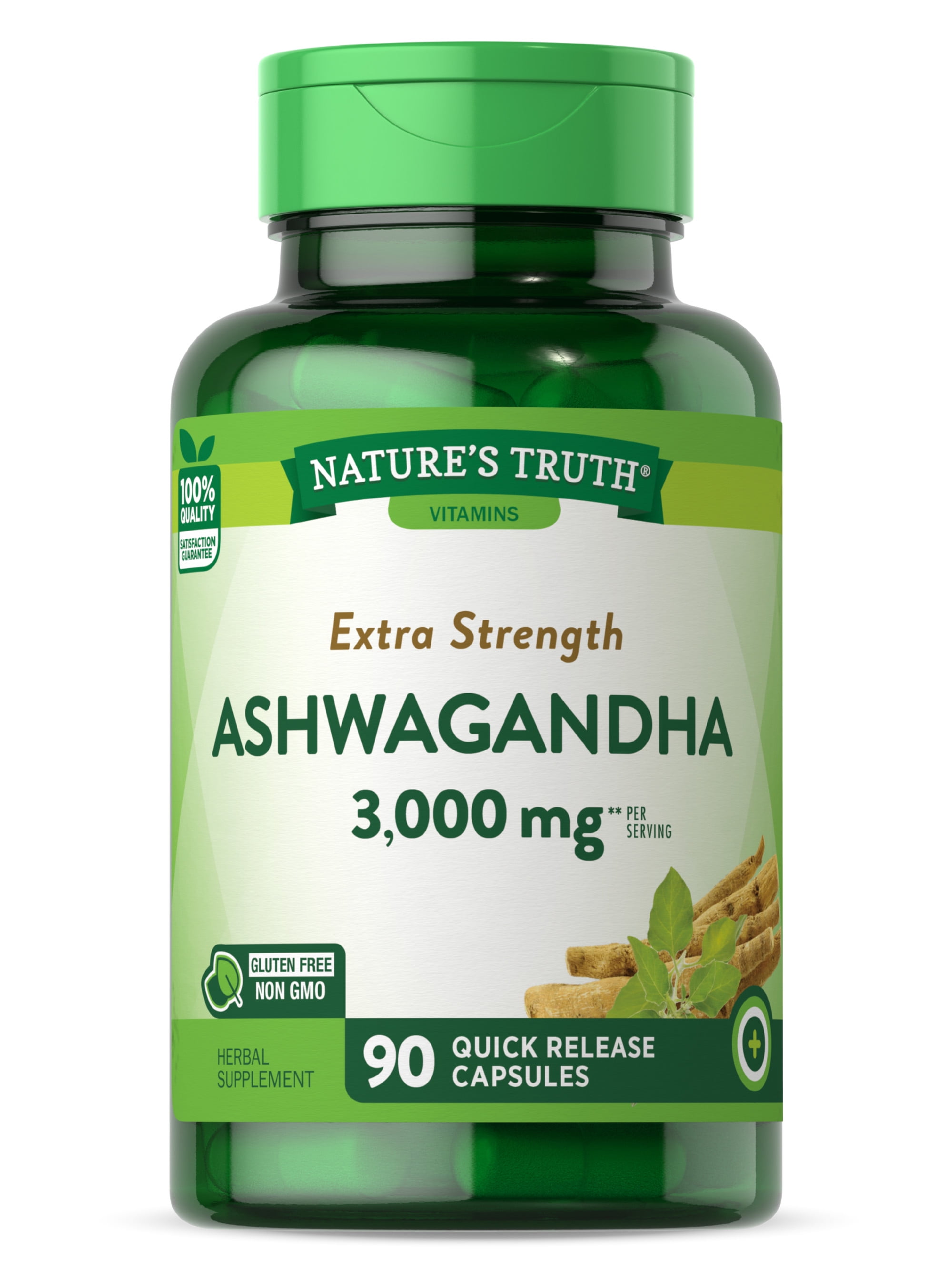 Ashwagandha Capsules 3000mg Extra Strength 90 Count NonGMO